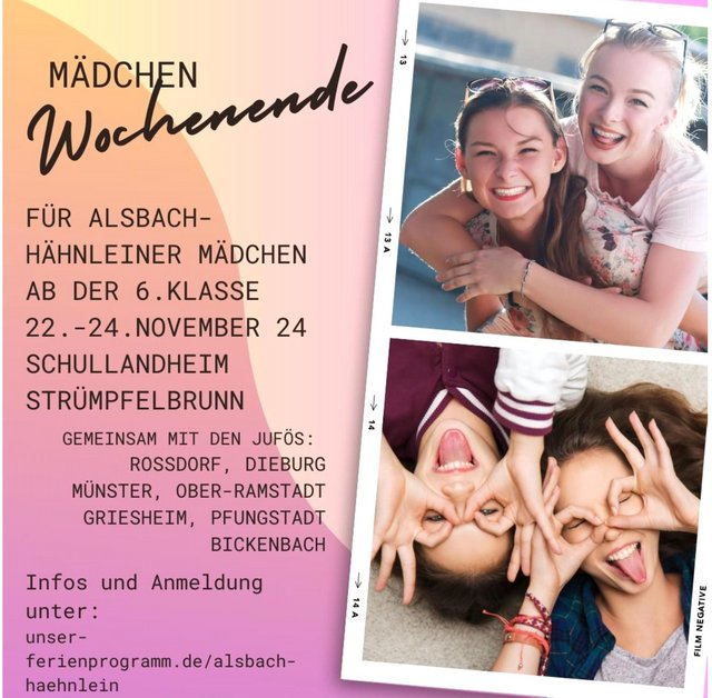 Werbung Mädchenwochenende